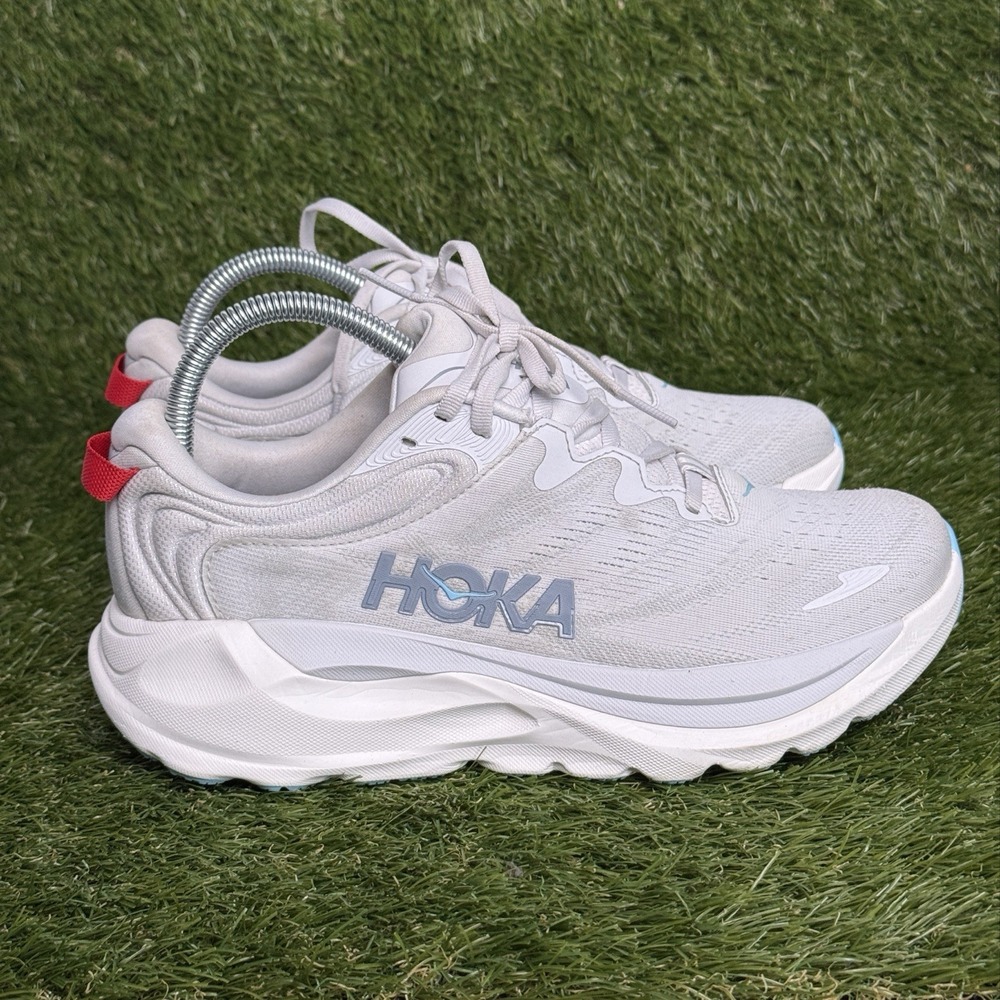 Hoka Gaviota 6 Running Shoes Womens 7.5 D Wide Grey Blue Sneaker 1171935 CRDS